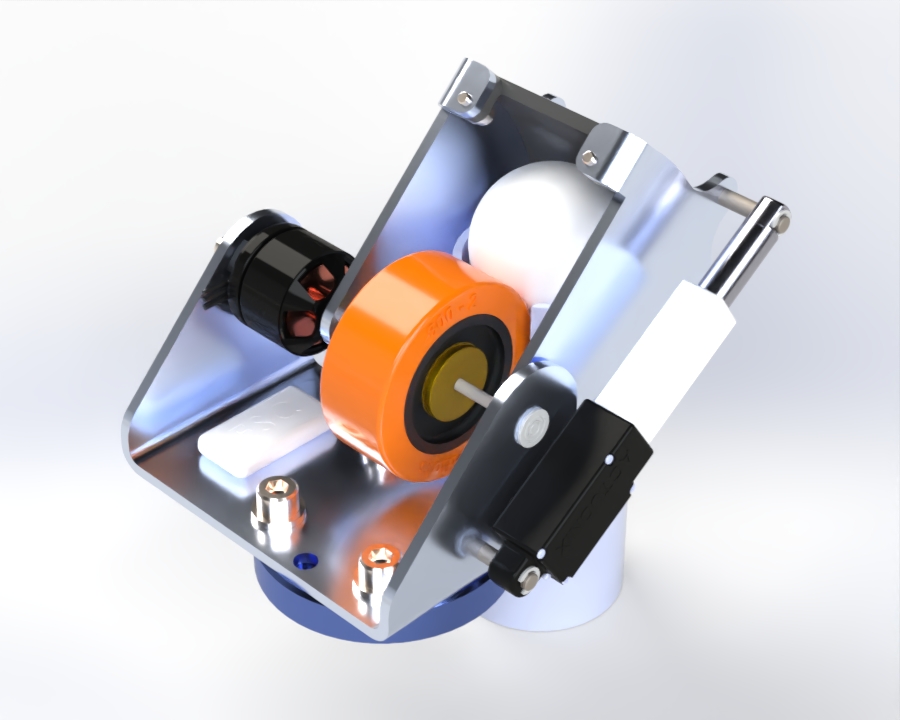Ping-Pong Ball Launcher — Full Assembly Render